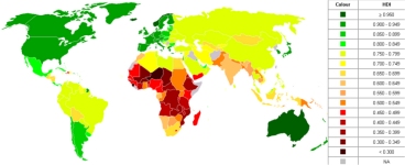FN:s HD-index visar ländernas välfärdsnivå