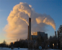 Under kalla vintrar är energiproduktionen stor i Finland